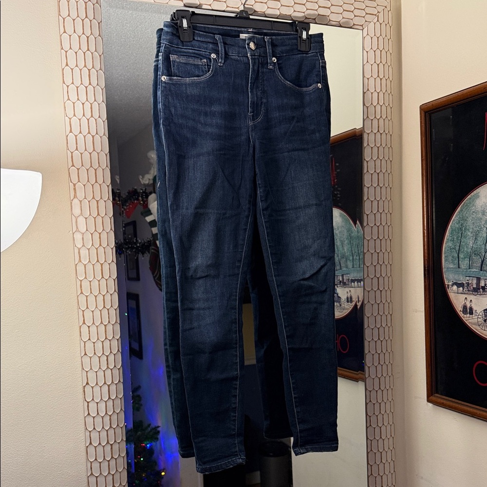 Good American good legs crop Dark Blue Women's Jeans